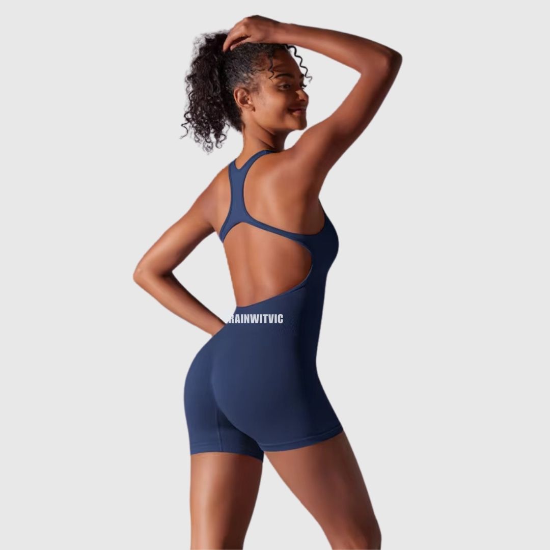 VICTORY One Piece Compression Jumpsuit Shorts