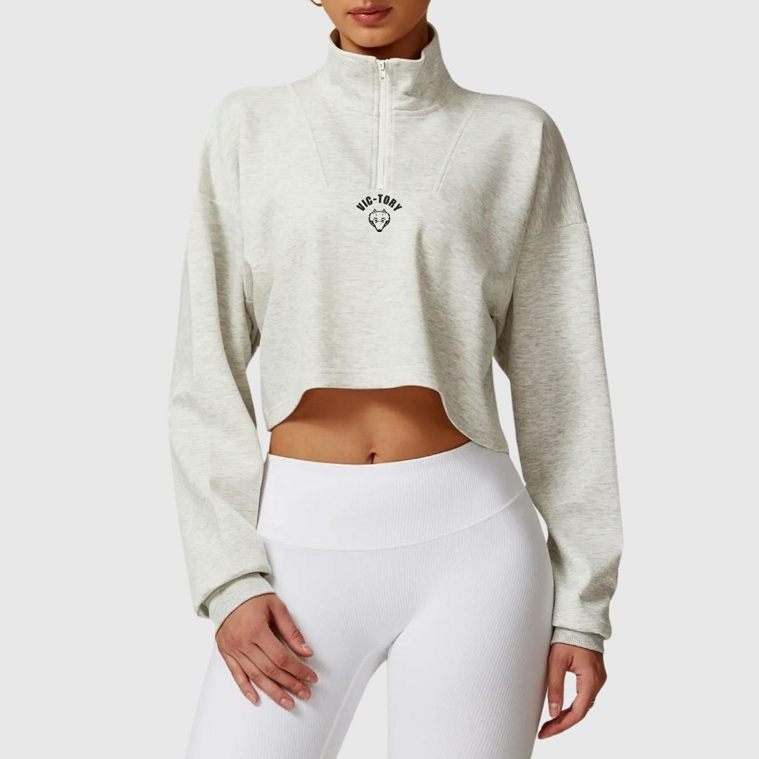 VICTORY Zip Pullover Sweatshirt