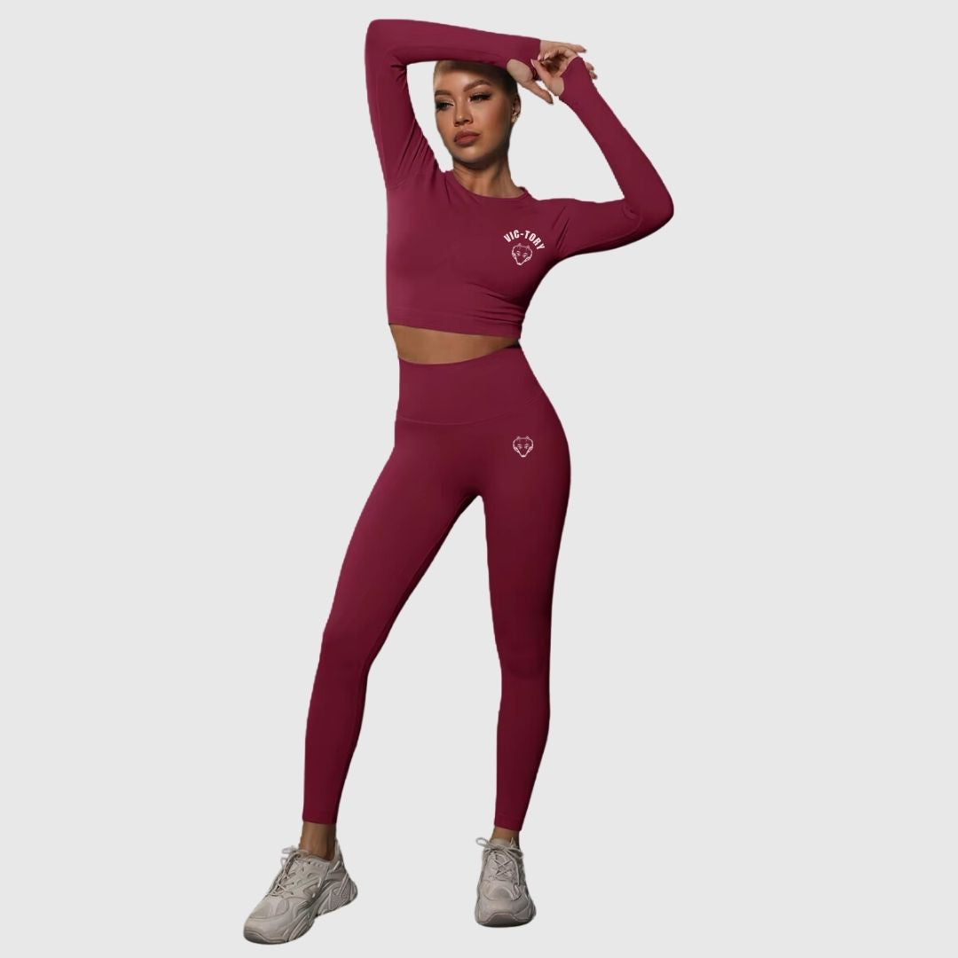 VICTORY Slim Scrunch Butt Activewear Set
