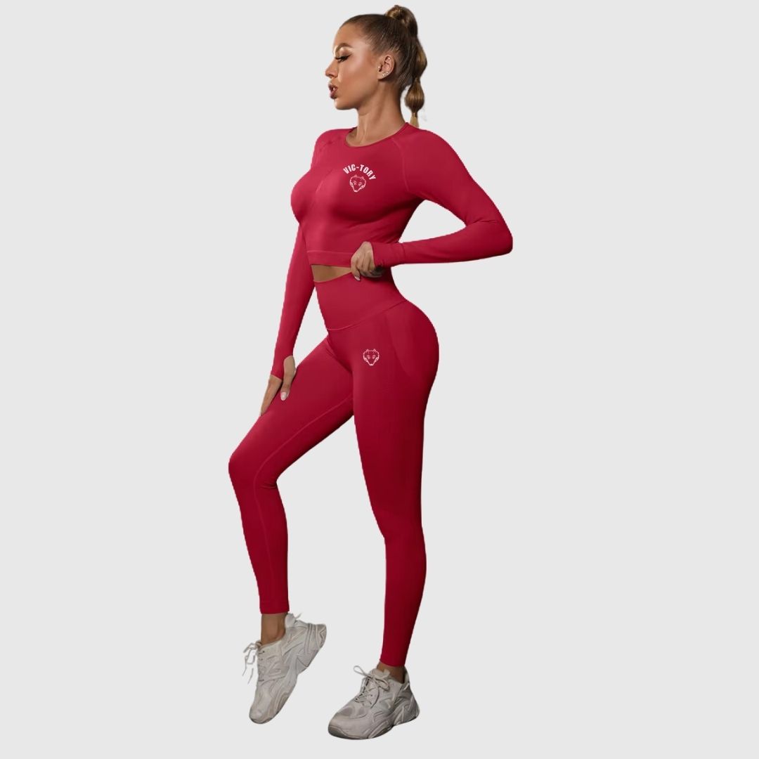 VICTORY Slim Scrunch Butt Activewear Set