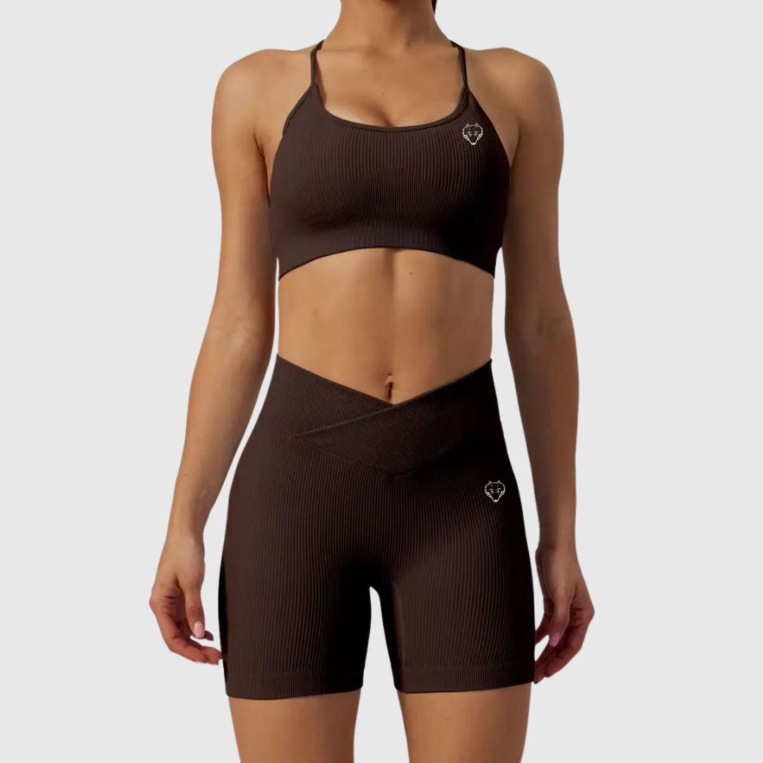 High Waisted Workout Gym Fitness Set