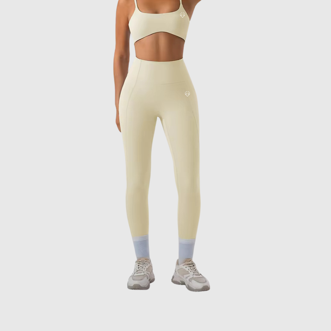 High Waisted Slim Fitness Set