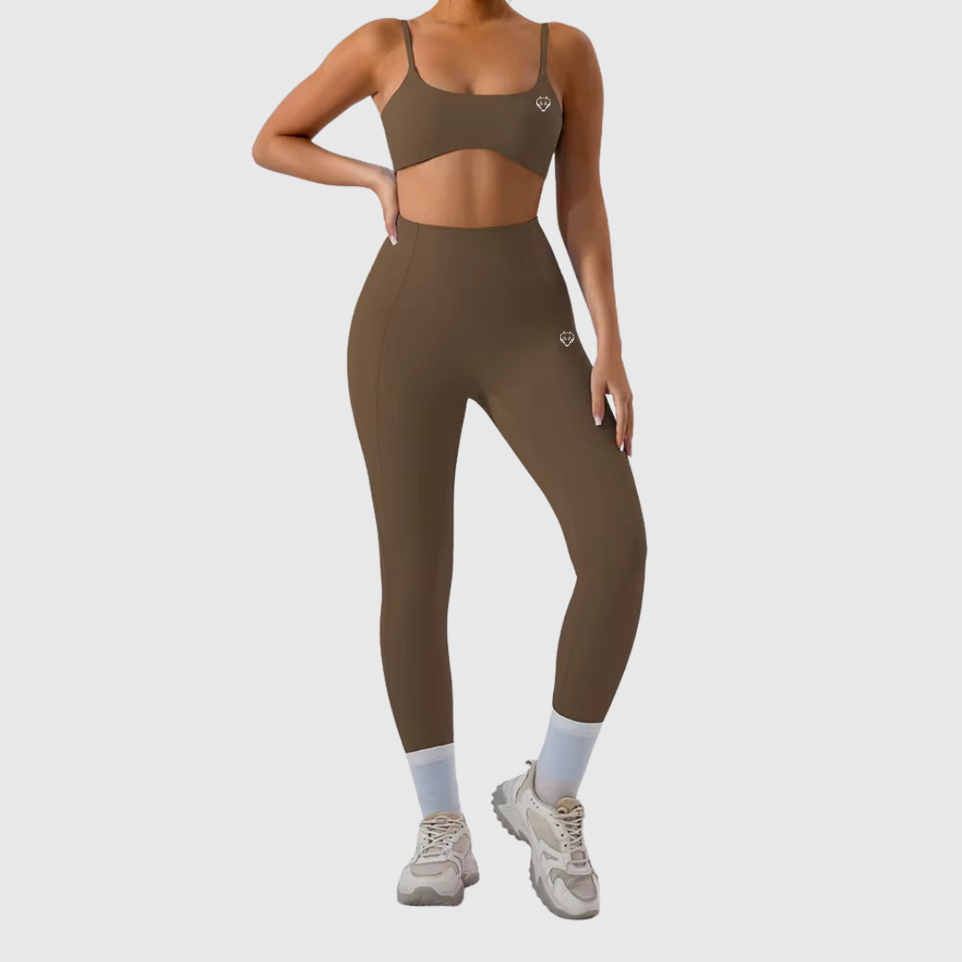 High Waisted Slim Fitness Set