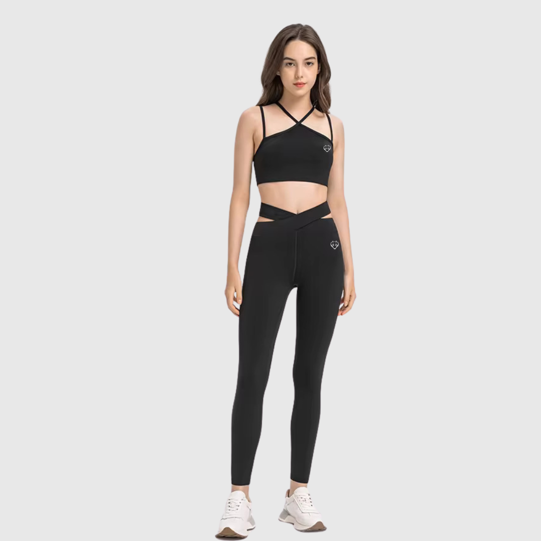 Ladies Sweat Suits Two Piece Yoga Set
