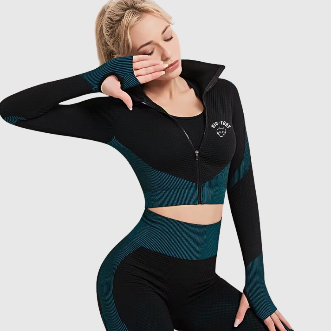 Victory High Stretch Seamless Sports 3 Piece Set