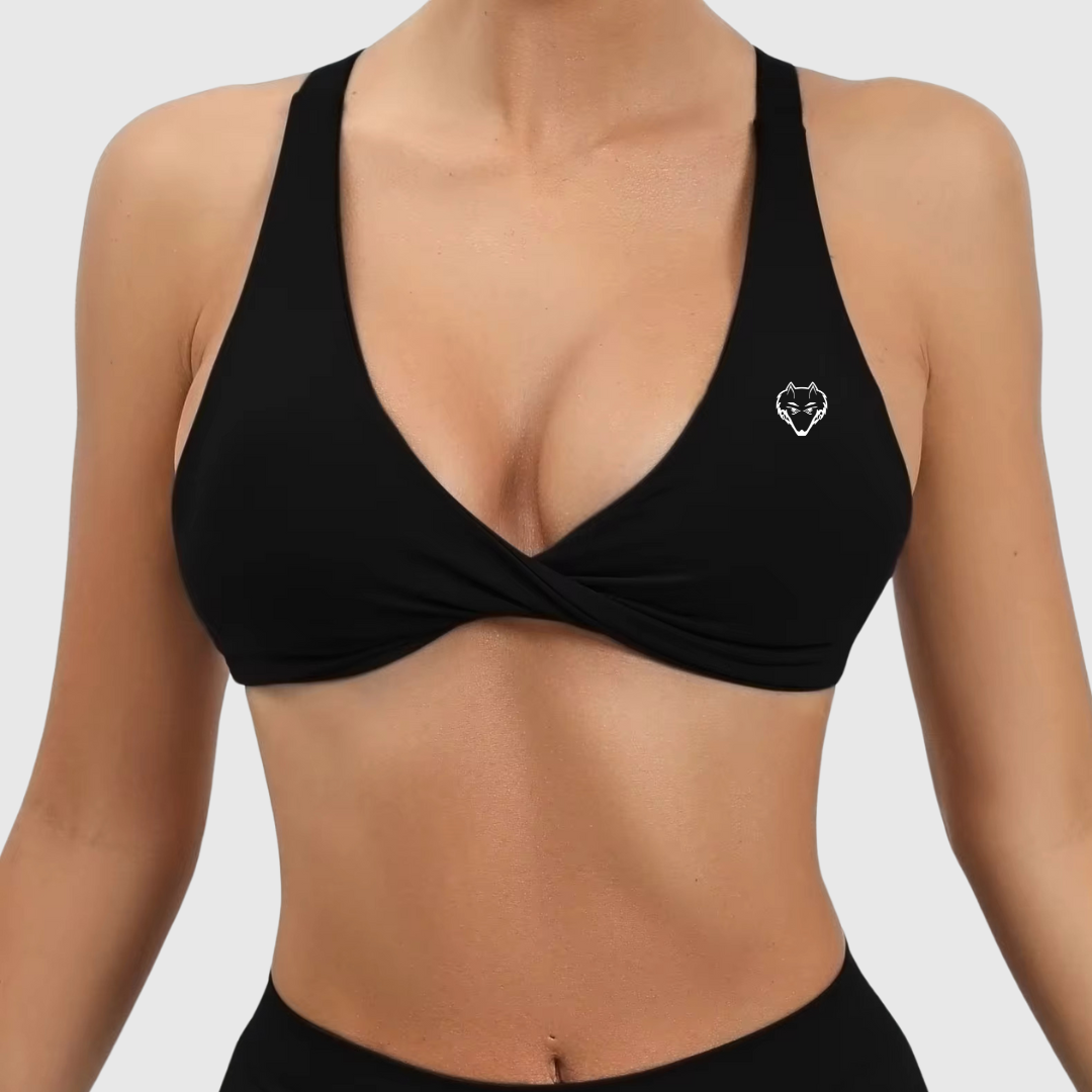 Backless Criss-cross Back Sports Bra