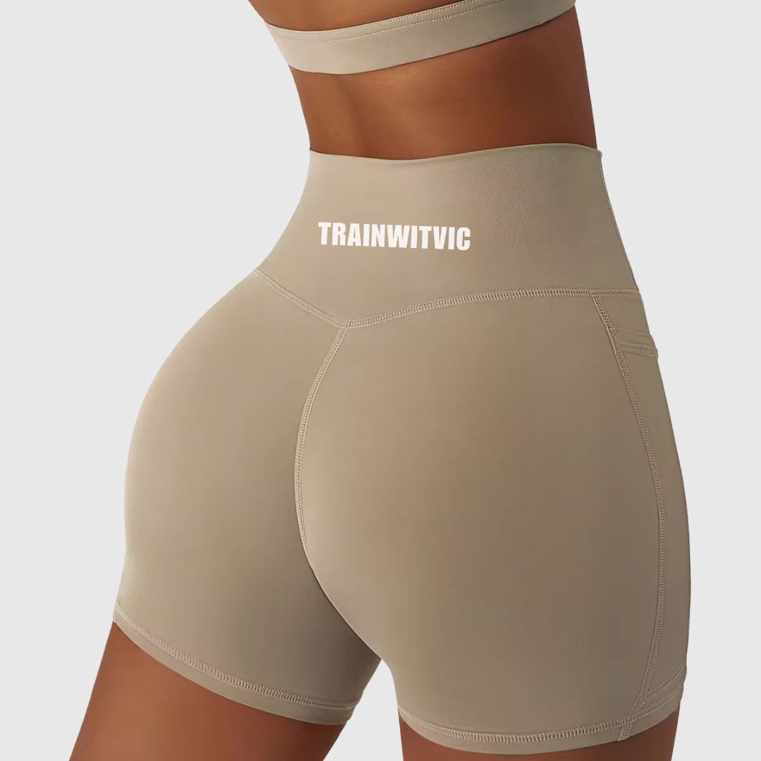 TWV High Waist Booty Lifting Yoga Shorts